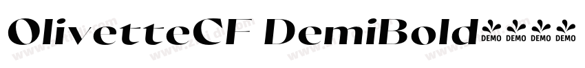 OlivetteCF DemiBold字体转换